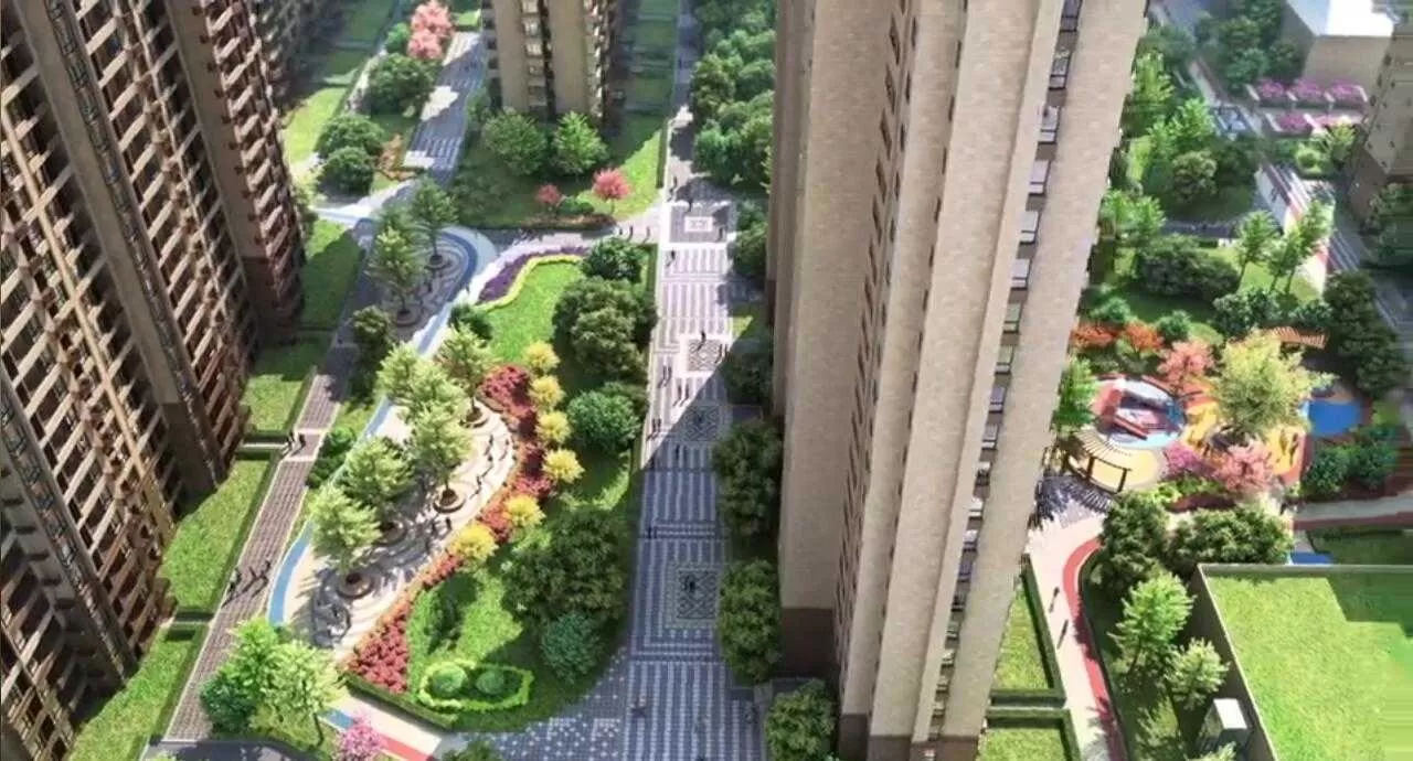 小区景观鸟瞰动画
